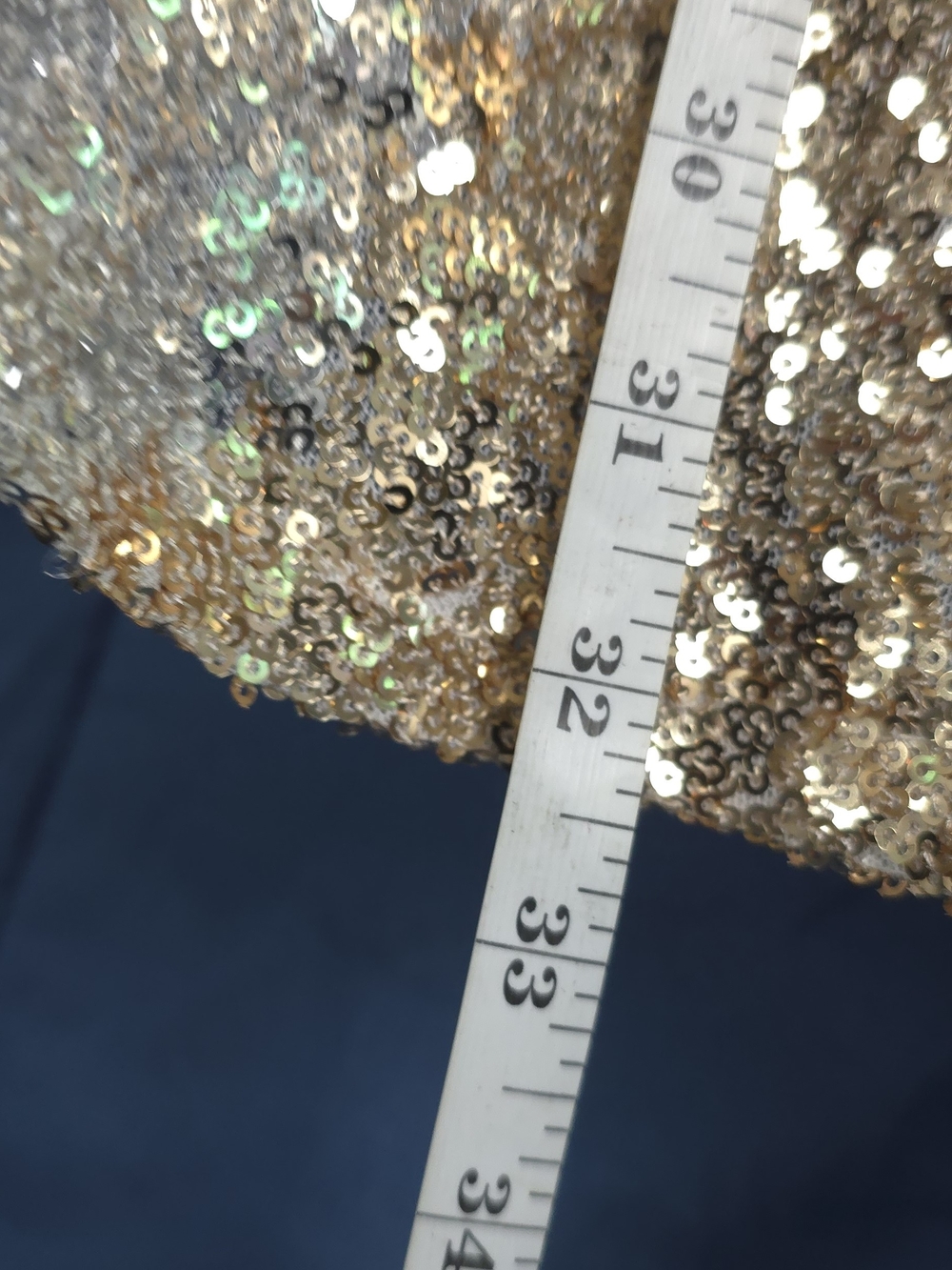 NWT 12th Tribe Genevieve Sequin Button Up L Gold, Silver, Aqua - Picture 13 of 16